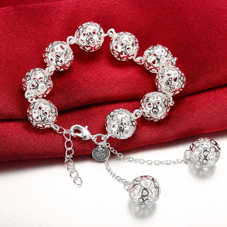 Wholesale Classic Silver Ball Bracelet TGSPB038 3