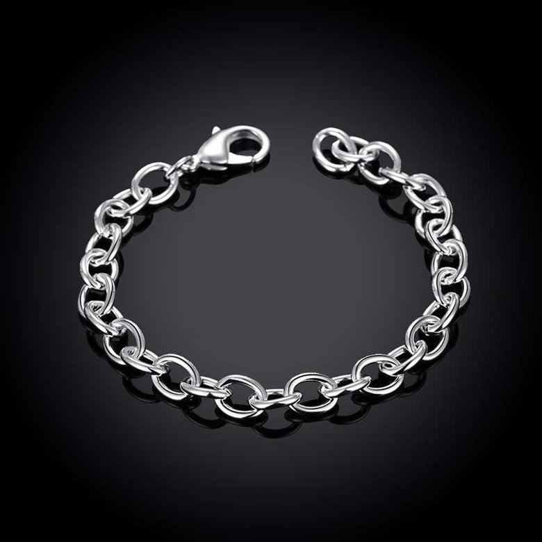 Wholesale Trendy Silver Round Bracelet TGSPB040 0