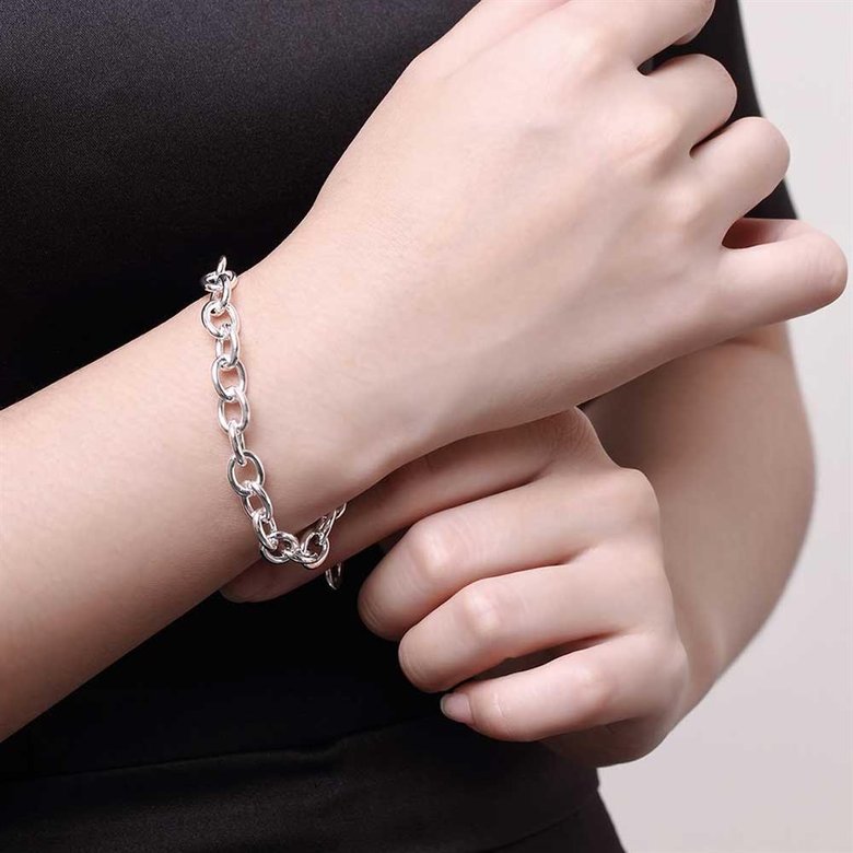 Wholesale Trendy Silver Round Bracelet TGSPB040 1