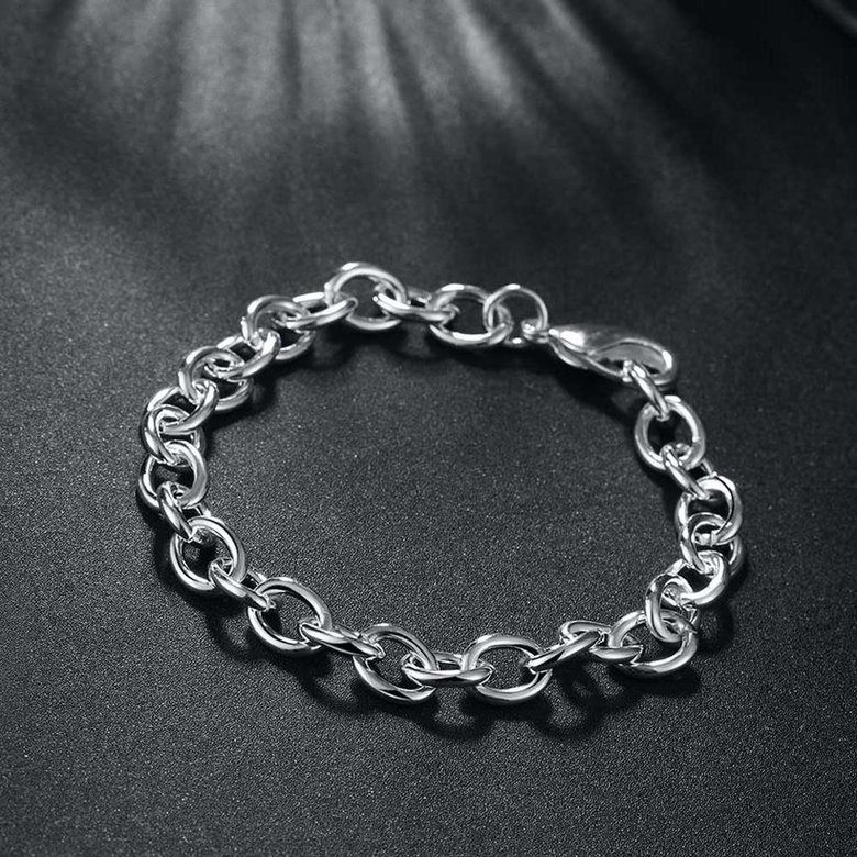 Wholesale Trendy Silver Round Bracelet TGSPB040 3