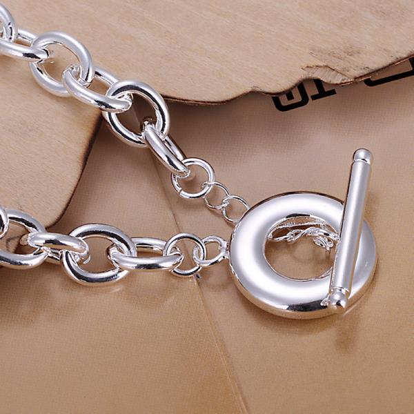 Wholesale Romantic Silver Round Bracelet TGSPB044 0