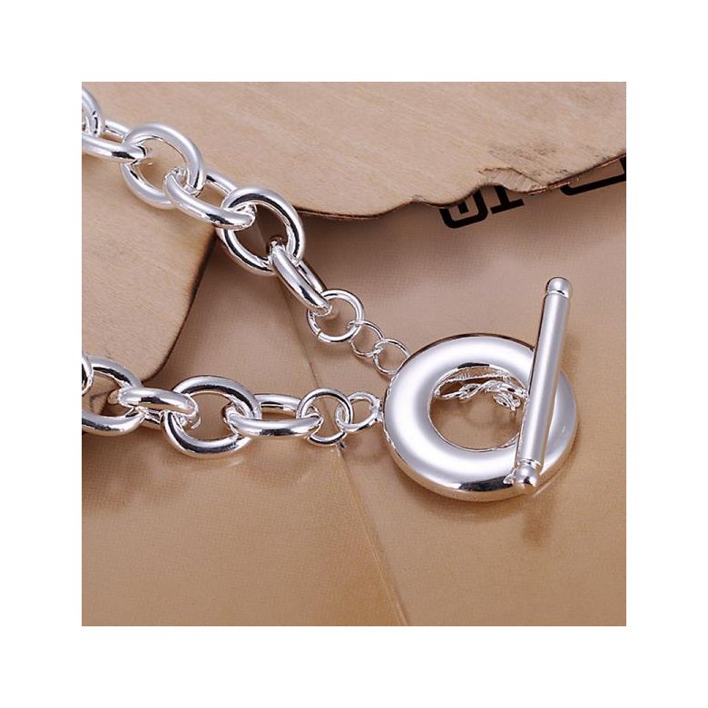 Wholesale Romantic Silver Round Bracelet TGSPB044 0