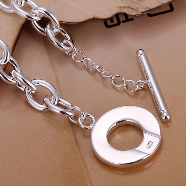 Wholesale Romantic Silver Round Bracelet TGSPB044 1