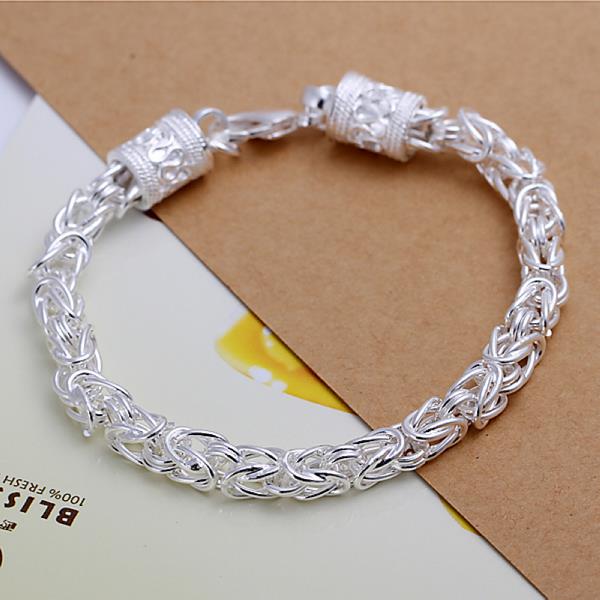 Wholesale Romantic Silver Round Bracelet TGSPB052 1