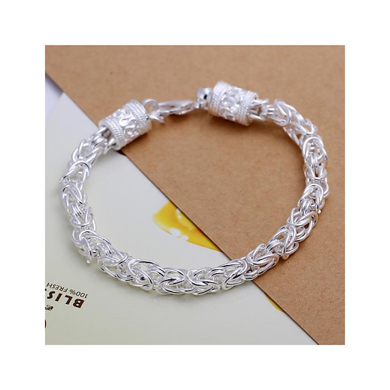 Wholesale Romantic Silver Round Bracelet TGSPB052 1