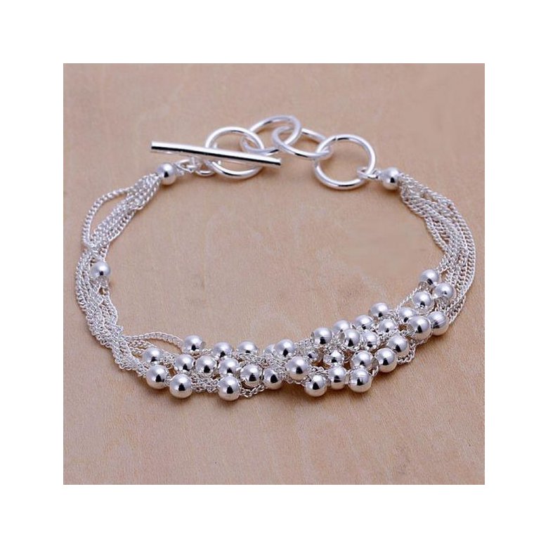 Wholesale Trendy Silver Ball Bracelet TGSPB058 0