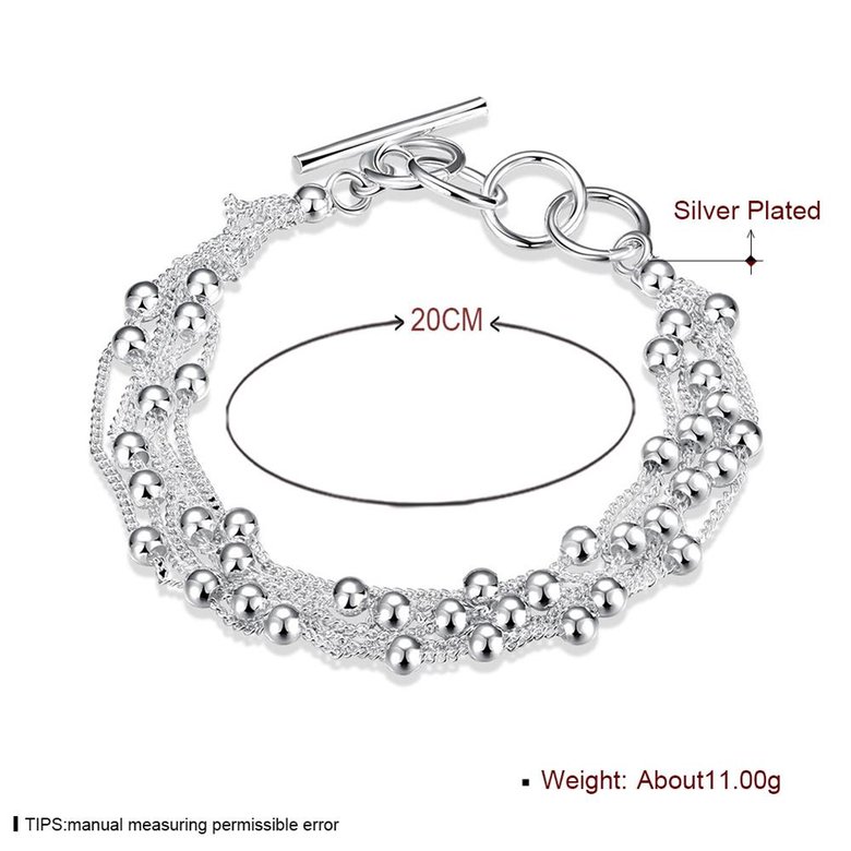 Wholesale Trendy Silver Ball Bracelet TGSPB058 1