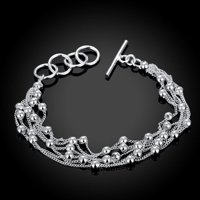 Wholesale Trendy Silver Ball Bracelet TGSPB058 2