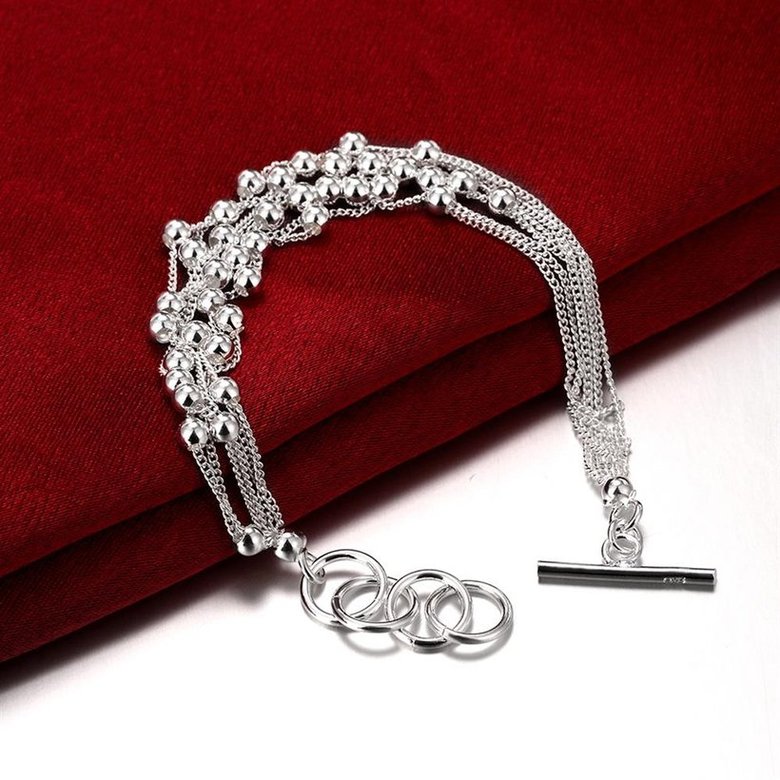 Wholesale Trendy Silver Ball Bracelet TGSPB058 3