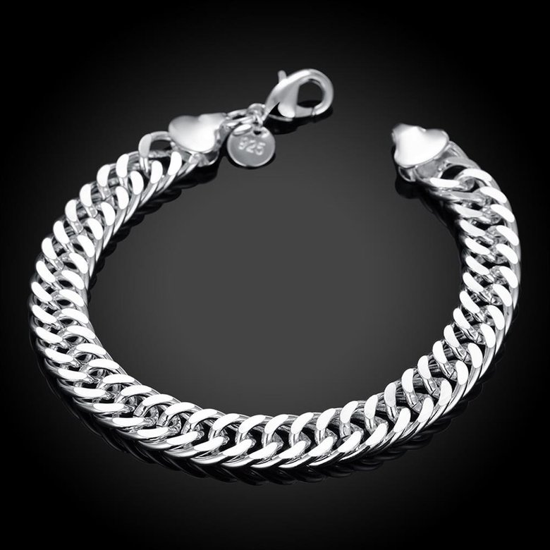 Wholesale Romantic Silver Round Bracelet TGSPB060 1