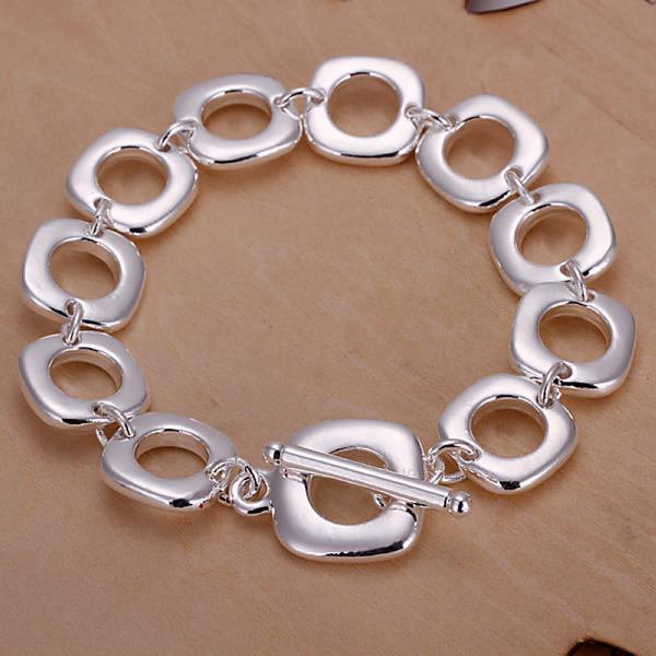 Wholesale Romantic Silver Geometric Bracelet TGSPB064 0