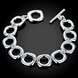 Wholesale Romantic Silver Geometric Bracelet TGSPB064 2 small