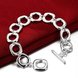 Wholesale Romantic Silver Geometric Bracelet TGSPB064 3 small