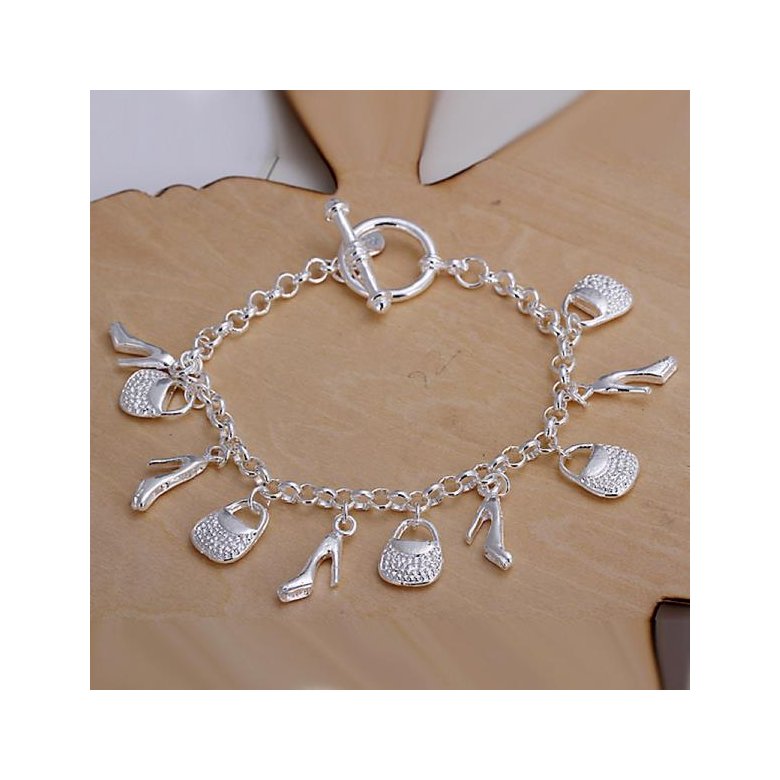 Wholesale Trendy Silver Lock Bracelet TGSPB066 0