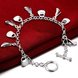 Wholesale Trendy Silver Lock Bracelet TGSPB066 3 small