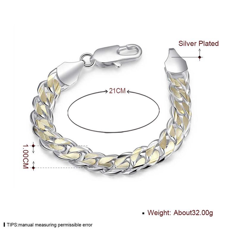 Wholesale Romantic Shrimp buckle Silver Bracelet TGSPB006 0