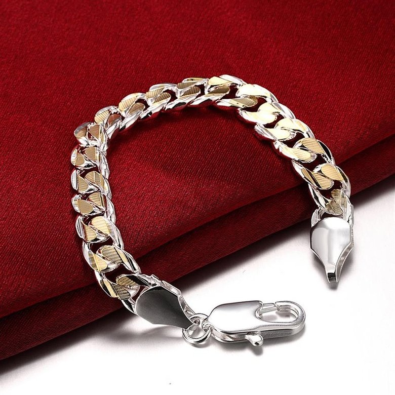 Wholesale Romantic Shrimp buckle Silver Bracelet TGSPB006 2