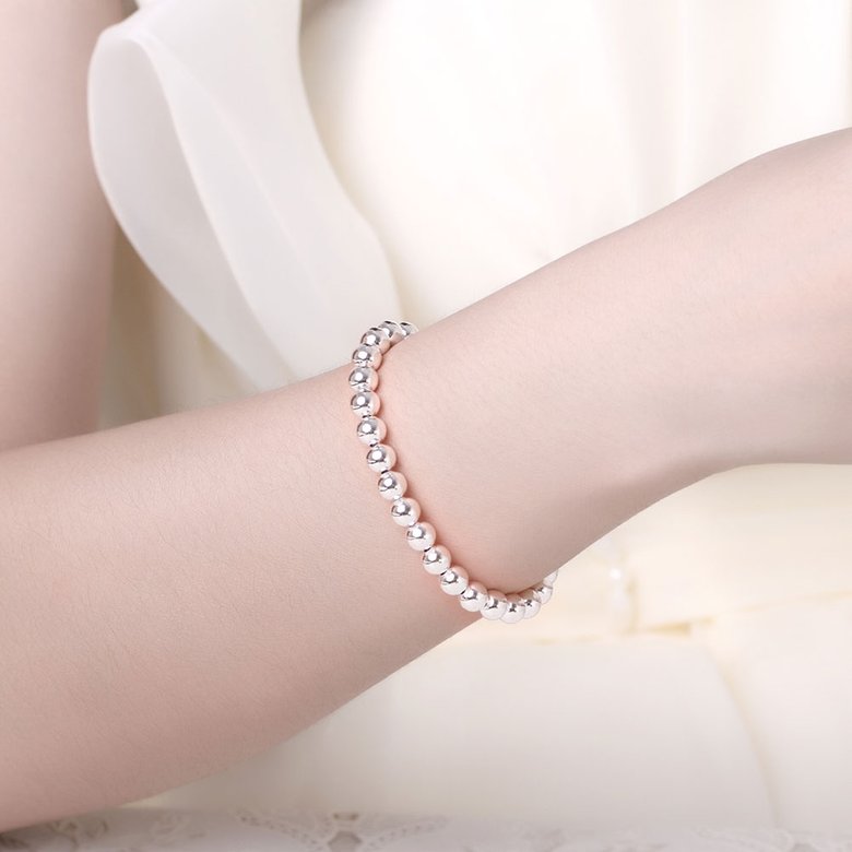 Wholesale Classic Silver Ball Bracelet TGSPB069 3