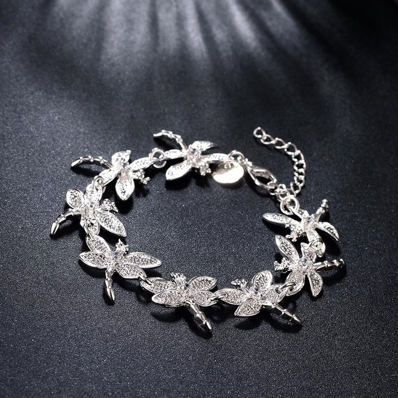 Wholesale Romantic Silver Animal Bracelet TGSPB071 2