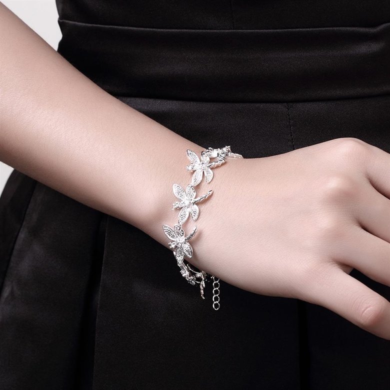 Wholesale Romantic Silver Animal Bracelet TGSPB071 3