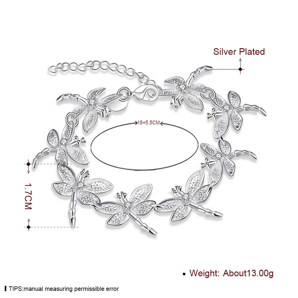 Wholesale Romantic Silver Animal Bracelet TGSPB071 4