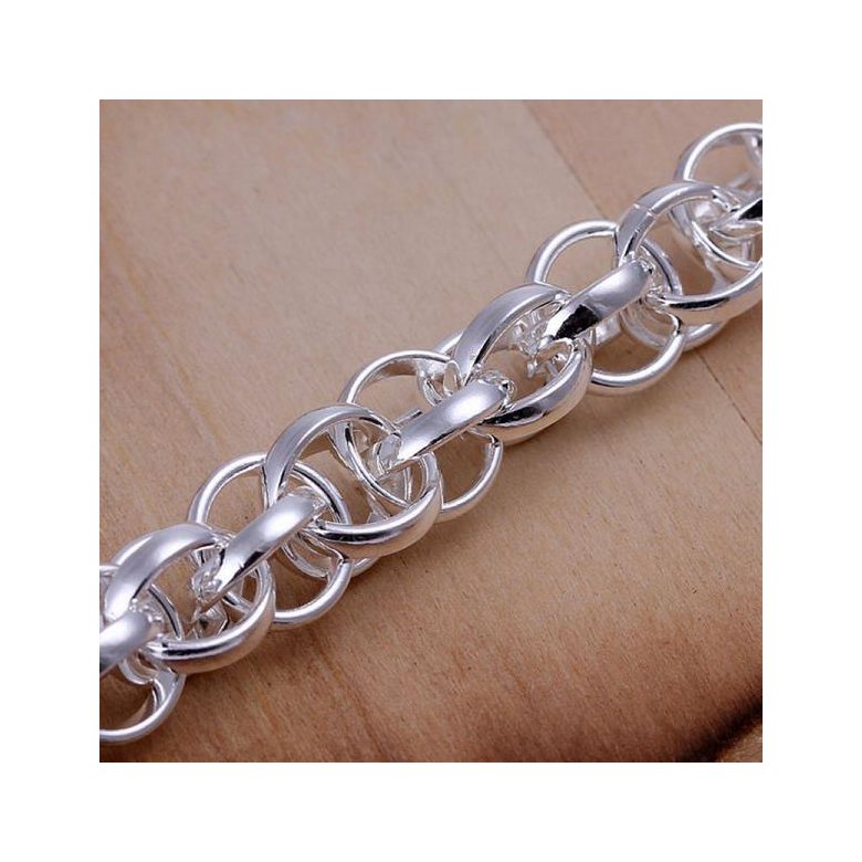 Wholesale Classic Silver Round Bracelet TGSPB073 2