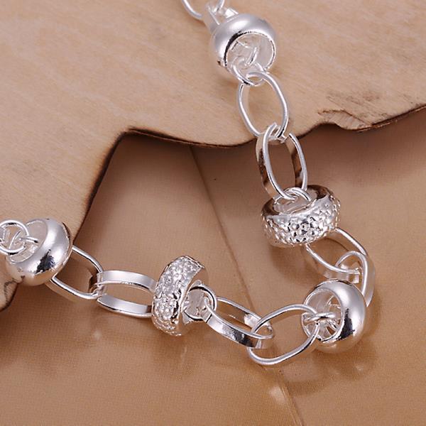 Wholesale Romantic Silver Heart Bracelet TGSPB075 1