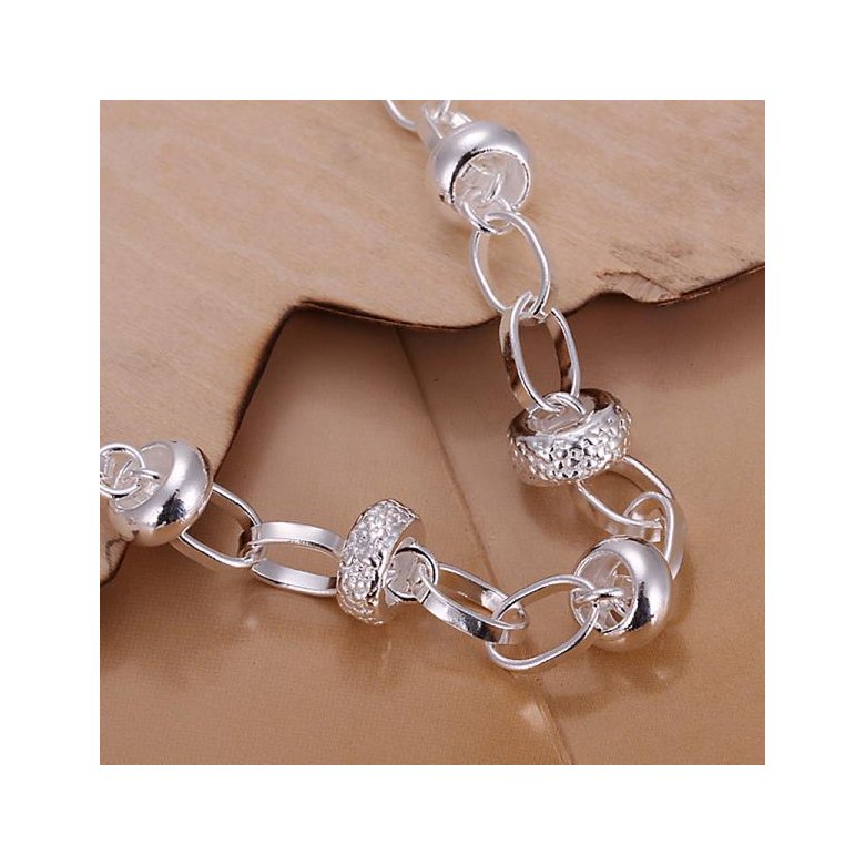 Wholesale Romantic Silver Heart Bracelet TGSPB075 1