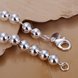 Wholesale Vintage Silver Ball Bracelet TGSPB079 2 small