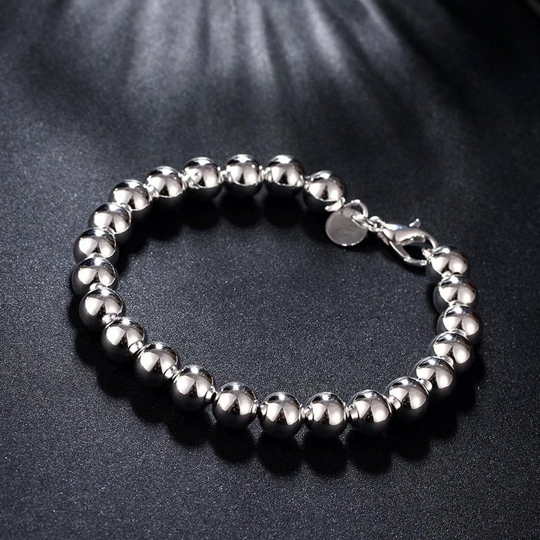 Wholesale Romantic Silver Ball Bracelet TGSPB081 4