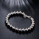 Wholesale Romantic Silver Ball Bracelet TGSPB081 4 small