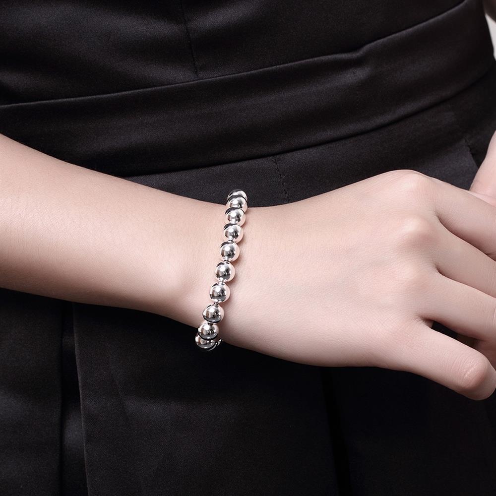 Wholesale Romantic Silver Ball Bracelet TGSPB081 5