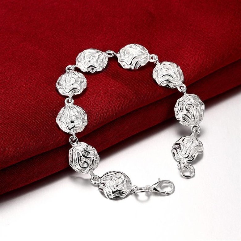 Wholesale Romantic Silver Plant Bracelet TGSPB087 2