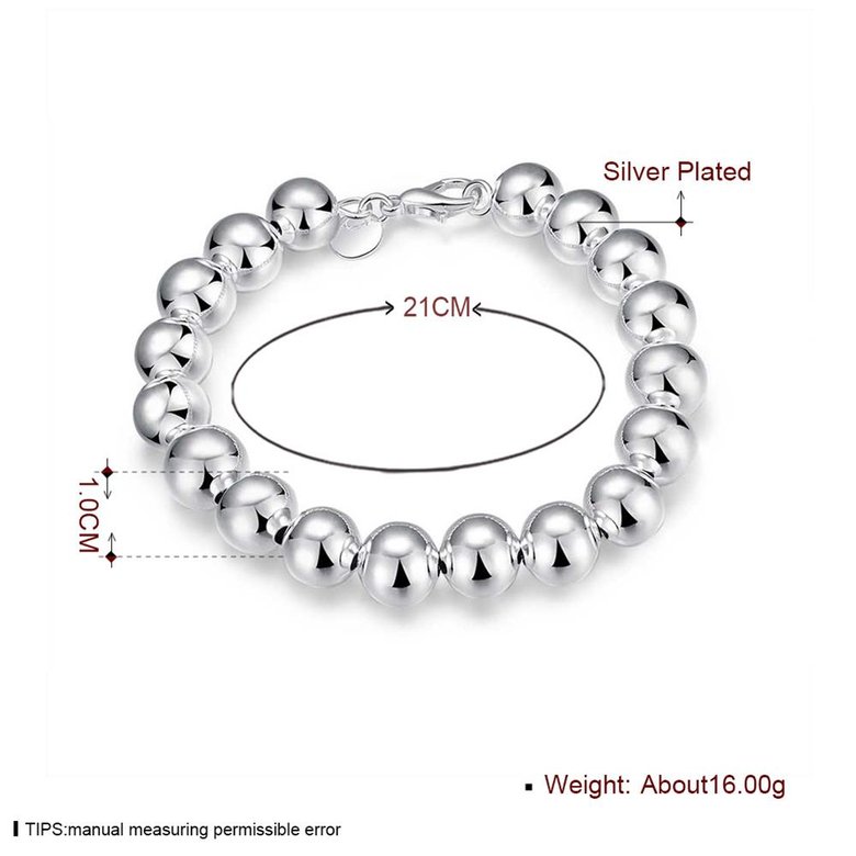 Wholesale Romantic Silver Ball Bracelet TGSPB091 3