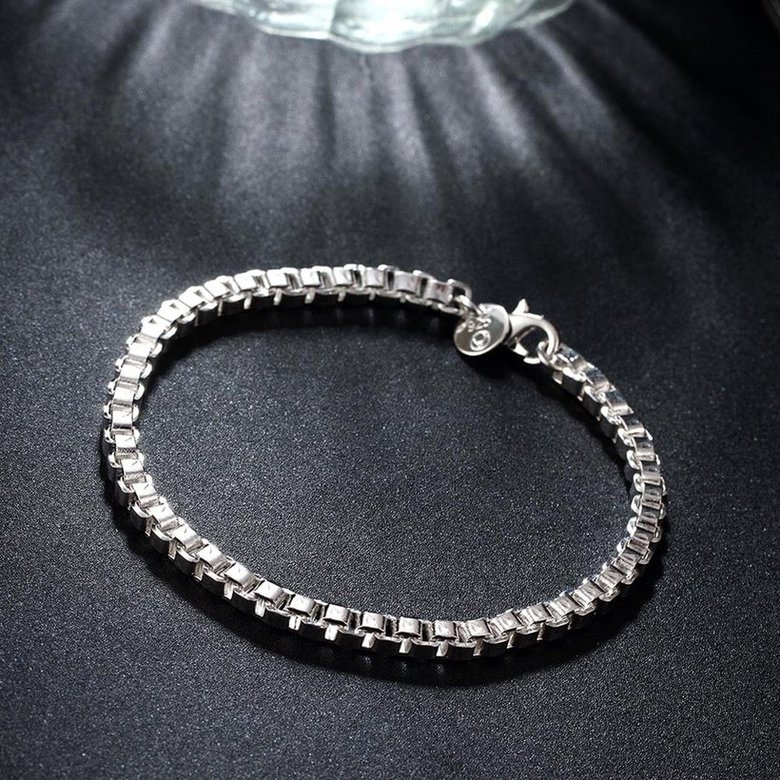 Wholesale Classic Silver Round Bracelet TGSPB124 3