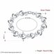 Wholesale Trendy Silver Heart Bracelet TGSPB126 1 small