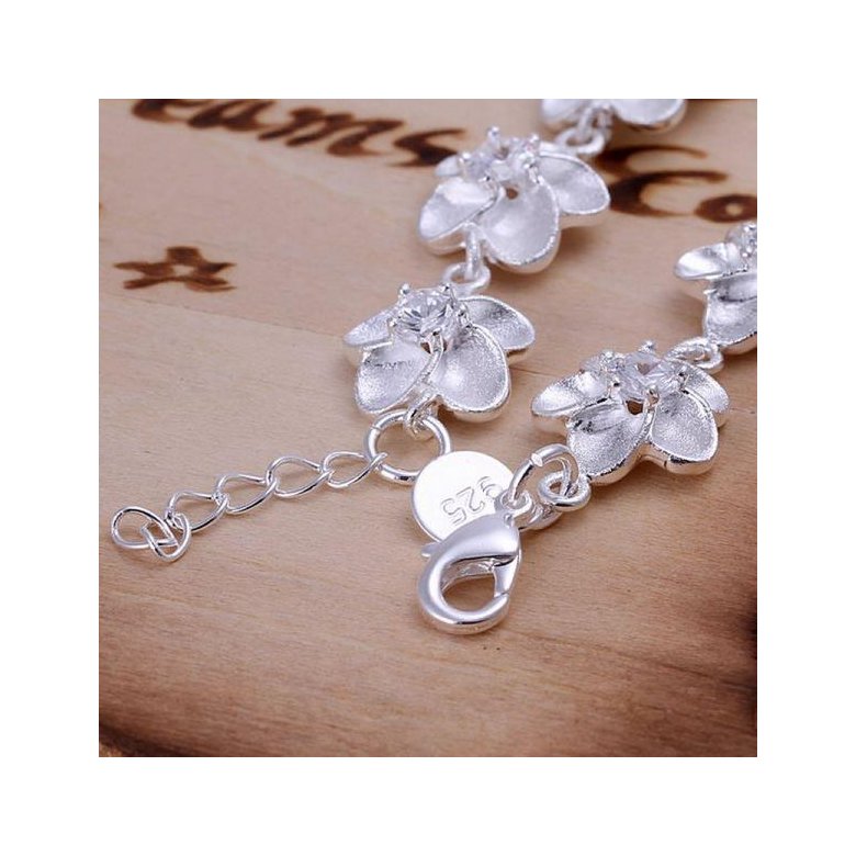 Wholesale Trendy Silver Plant Bracelet TGSPB128 2