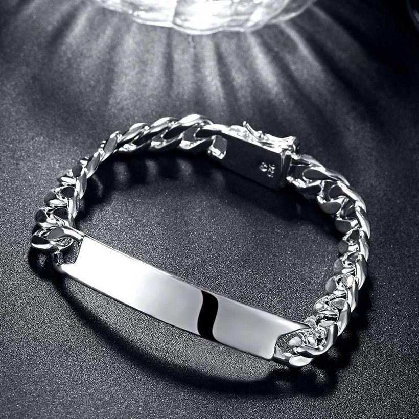 Wholesale Romantic Silver Cross Bracelet TGSPB129 4
