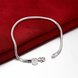 Wholesale Romantic Silver Round Bracelet TGSPB134 2 small
