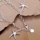 Wholesale Classic Silver Star Bracelet TGSPB136 0 small