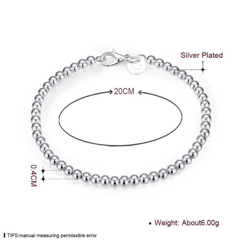 Wholesale Classic Silver Ball Bracelet TGSPB138 2