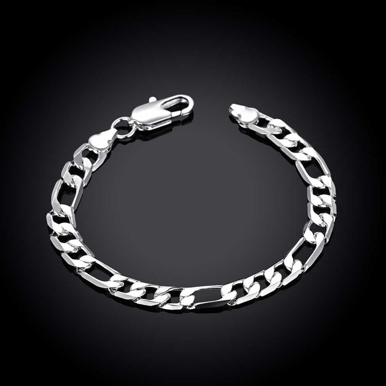Wholesale Trendy Silver Round Bracelet TGSPB140 1