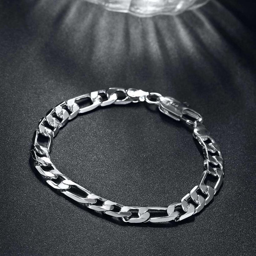 Wholesale Trendy Silver Round Bracelet TGSPB140 3