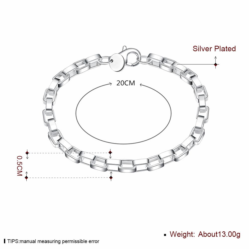 Wholesale Trendy Silver Round Bracelet TGSPB142 1