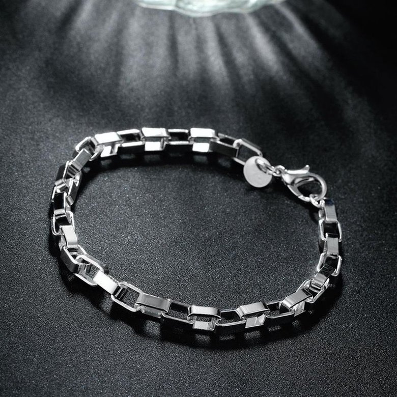Wholesale Trendy Silver Round Bracelet TGSPB142 4