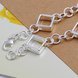 Wholesale Romantic Silver Geometric Bracelet TGSPB143 2 small