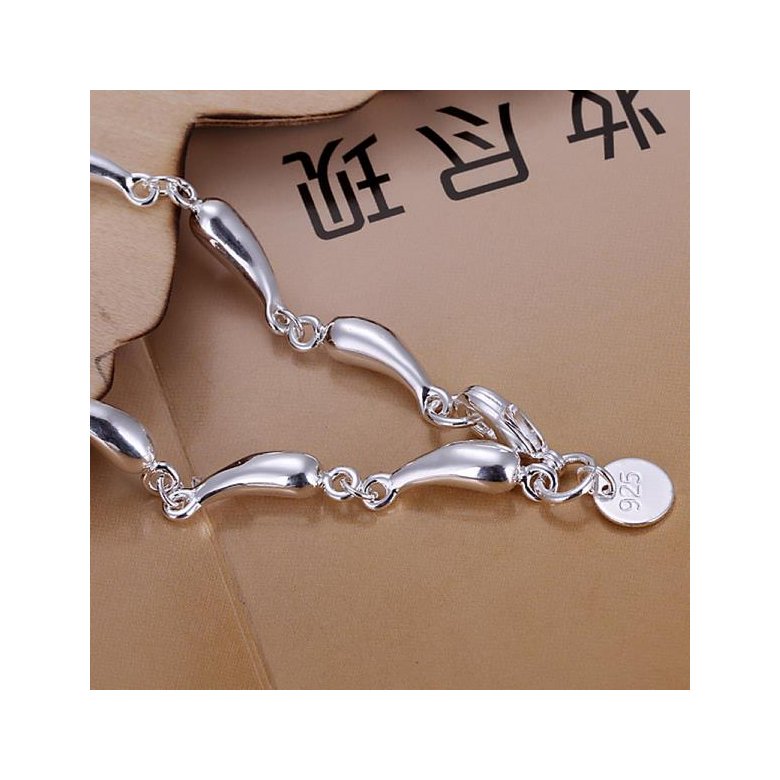 Wholesale Romantic Silver Water Drop Bracelet TGSPB147 1