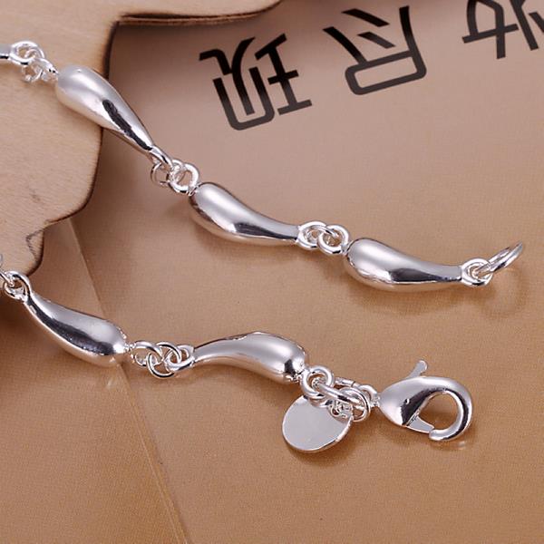 Wholesale Romantic Silver Water Drop Bracelet TGSPB147 2