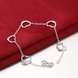 Wholesale Classic Silver Heart Bracelet TGSPB148 0 small