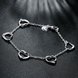 Wholesale Classic Silver Heart Bracelet TGSPB148 1 small